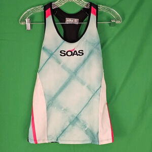 SOAS Womens Triathlon Cycling Tank Top Jersey Small Green‎
